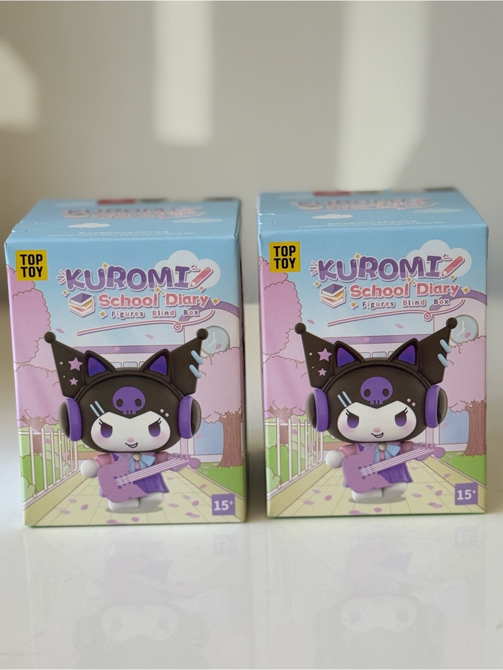 Kuromi School Diary Blind Box Figure Set of 2 – Purple Accent